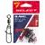 Вертлюжок з застібкою Select Basic Swivel Snap #6 (9 шт / уп), Размер: 24.5мм, Цвет воблера: Black Nickel, фото 